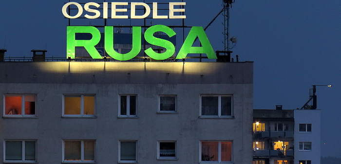 osiedle rusa poznań neon
